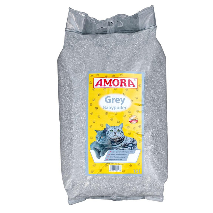 AMORA Katzenstreu Grey Compact  14kg.