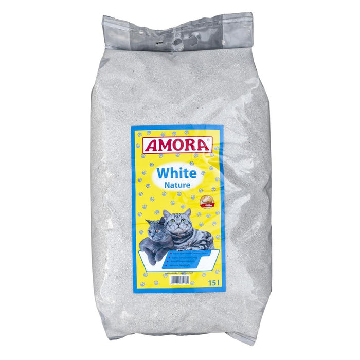 AMORA Katzenstreu White Compact 15 Liter