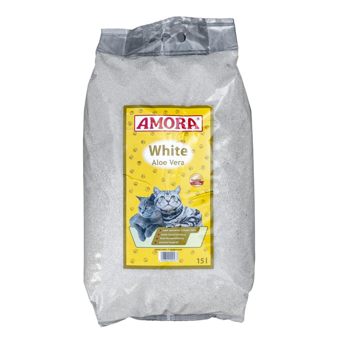 AMORA Katzenstreu White Compact 15 Liter