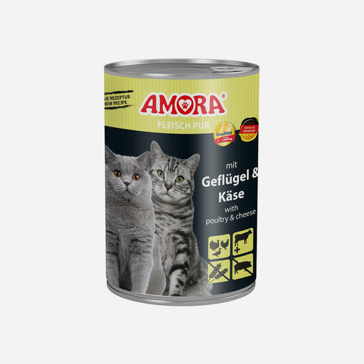 AMORA Cat Fleisch Pur 6x400gD.