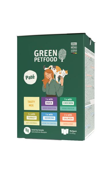 Green Petfood Cat MP Paté Tasty Mix