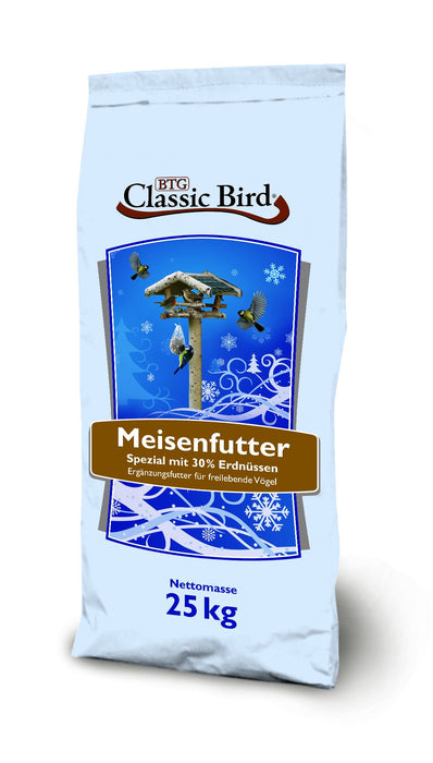 Classic Bird Meisenfutter SPEZIAL mit vielen Erdnüssen.