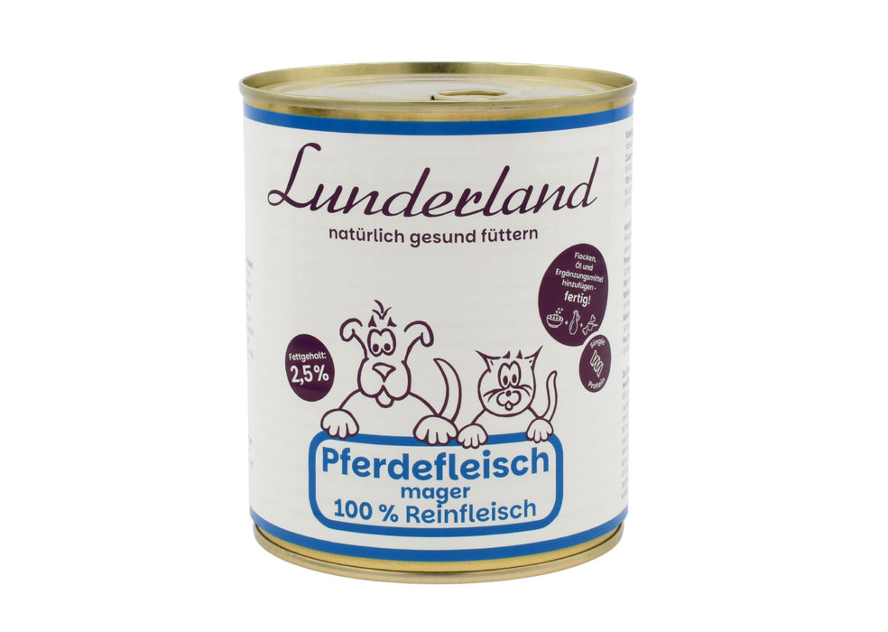 Lunderland Reinfleisch-Dose Pferdefleisch mager
