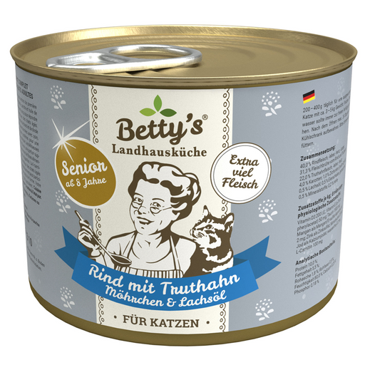 Betty's Landhausküche Katze SENIOR 6x200g.