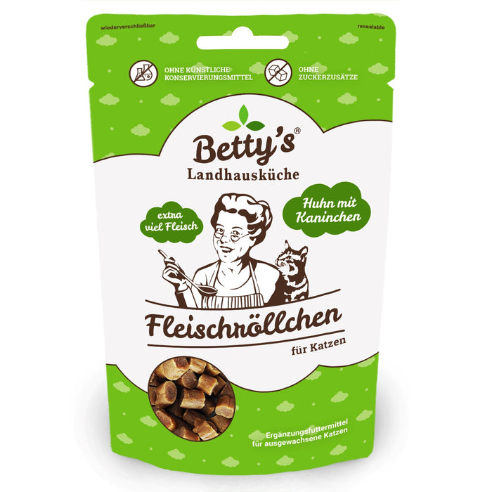 Bettys Landhausküche Cat Snack Fleischröllchen Huhn 50g