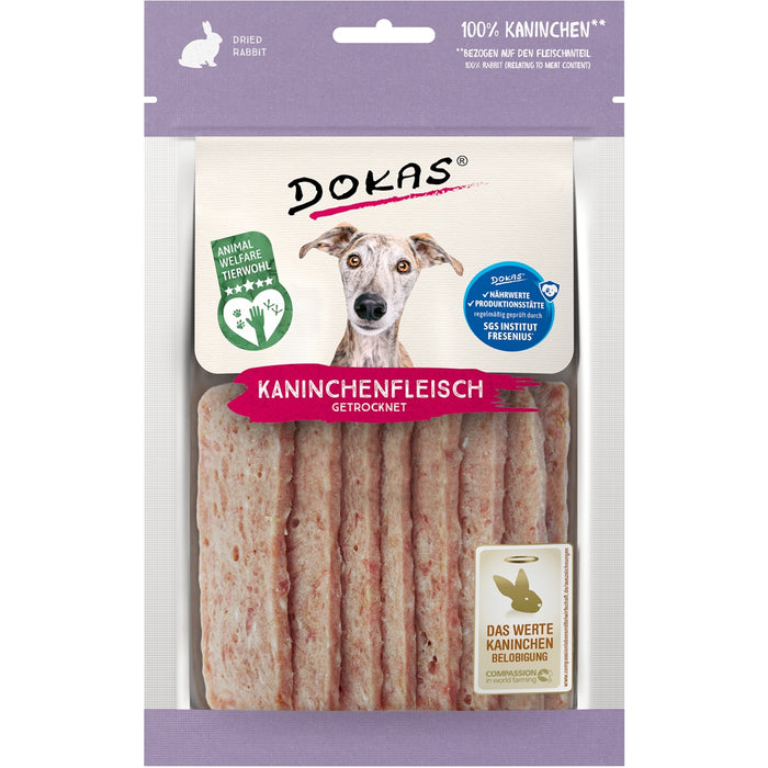 Dokas Hunde Snack Kaninchenfleisch getrocknet