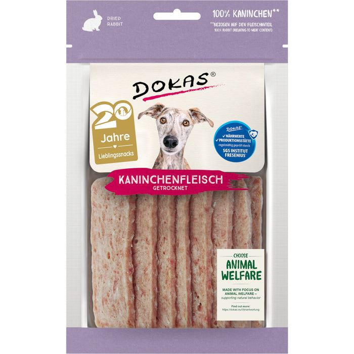 Dokas Hunde Snack Kaninchenfleisch getrocknet