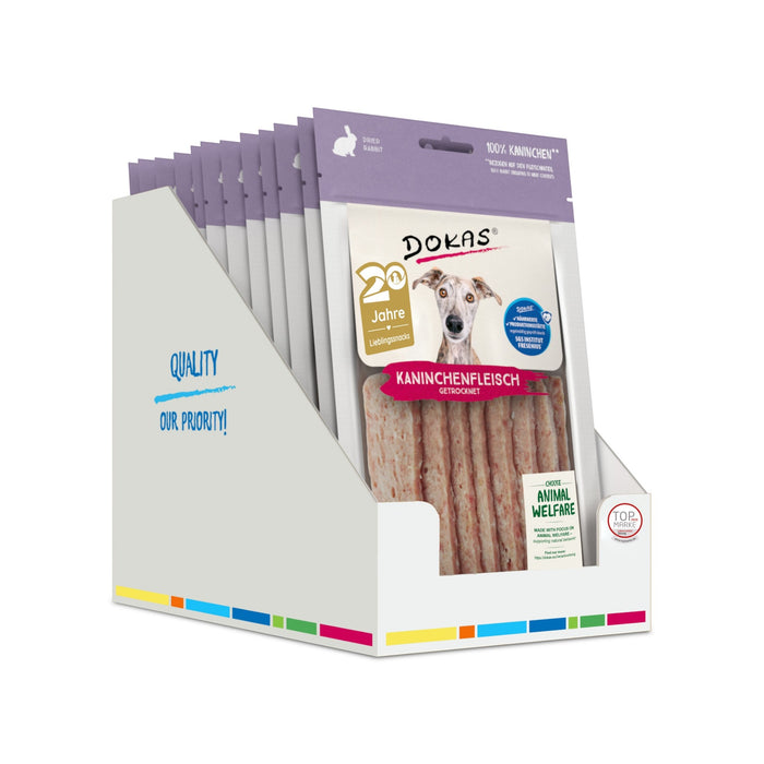Dokas Hunde Snack Kaninchenfleisch getrocknet