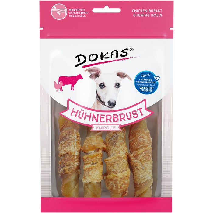 Dokas Hunde Snack Hühnerbrust Kaurolle