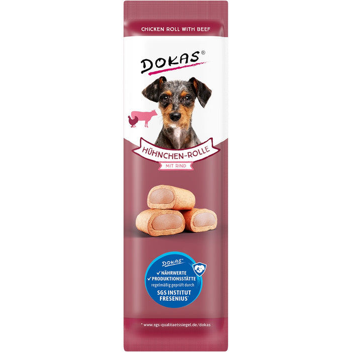 Dokas Dog Hühner-Rolle 32x10g