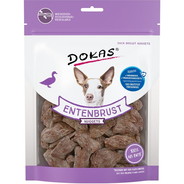 Dokas Hunde Snack Entenbrust Nuggets gefriergetrocknet