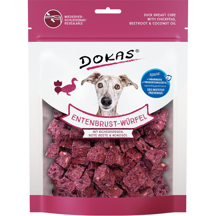 Dokas Entenbrust-Würfel, Kichererbsen, Rote Beete
