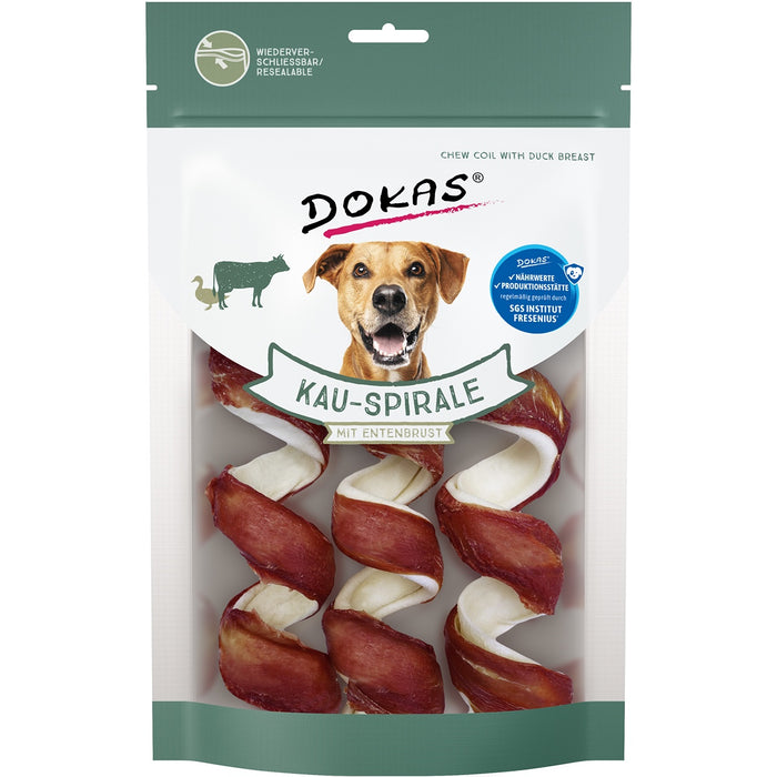 Dokas Kau-Spirale mit Entenbrustbrust 110g 8er Pack
