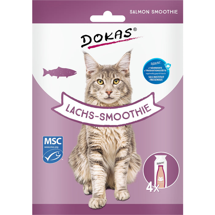 Dokas Cat Snack Lachs-Smoothie 4x30ml 8er Pack
