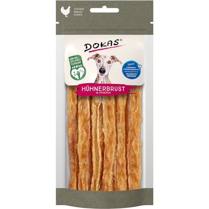 Dokas Dog - Snack Hühnerbrust in Streifen 11St