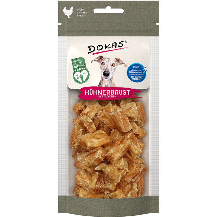Dokas Dog - Snack Hühnerbrust in Stücken 11St