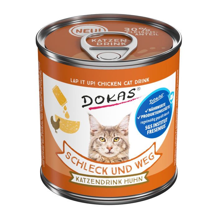Dokas Schleck und weg Katzendrink Huhn