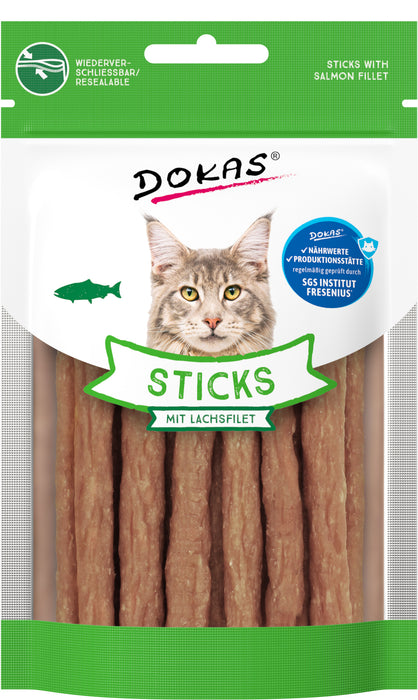Dokas Cat Sticks mit Lachsfilet