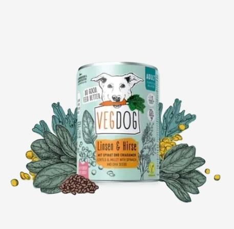 VEGDOG - Adult Dose No1 - Linsen & Hirse