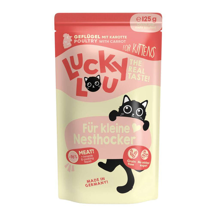 LuckyLou Cat - Life Stage Kitten Pouchbeutel 16x125g