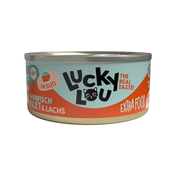 Lucky Lou Dose Extrafood Thunfischfilet in Brühe 18x70g.