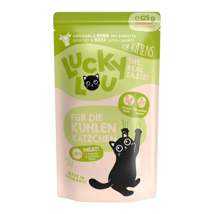 LuckyLou Cat - Life Stage Kitten Pouchbeutel 16x125g