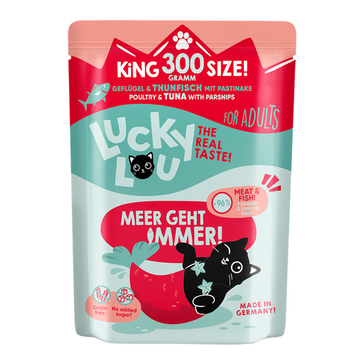 LuckyLou Cat - Life Stage Adult Pouchbeutel 6x300g.