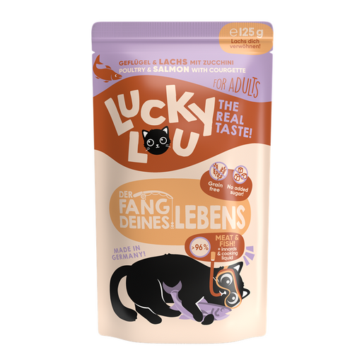 LuckyLou Cat - Life Stage Adult Pouchbeutel 16x125g.