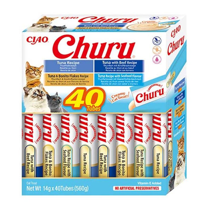 Inaba Cat Churu Varieties 40x14g