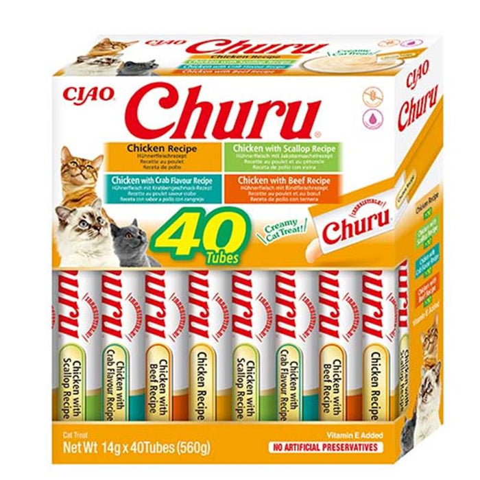 Inaba Cat Churu Varieties 40x14g