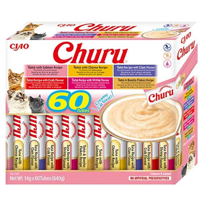 Inaba Cat Churu Varieties 60x14g