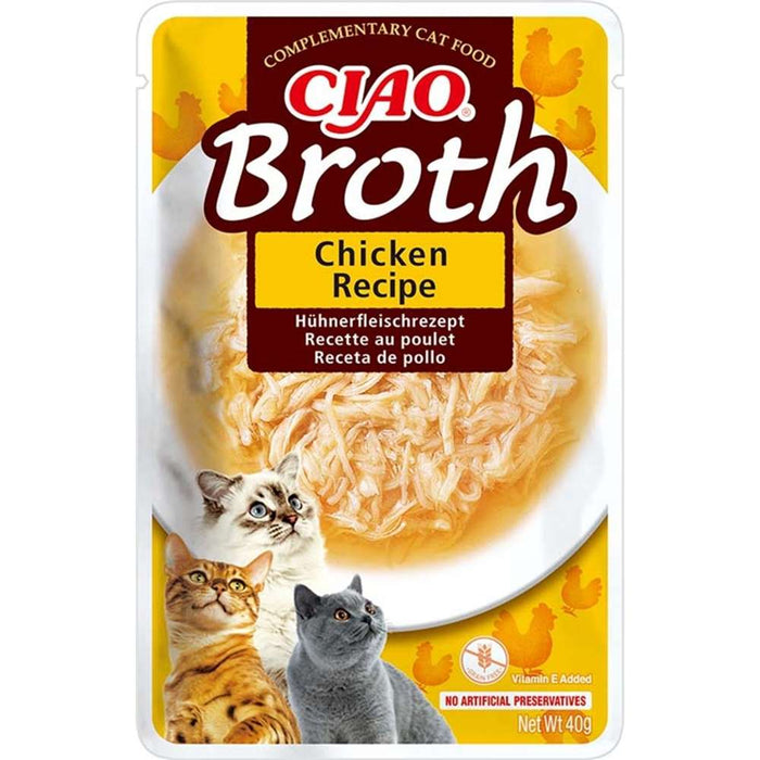 Inaba Cat Ciao Broth Chicken 12x40g