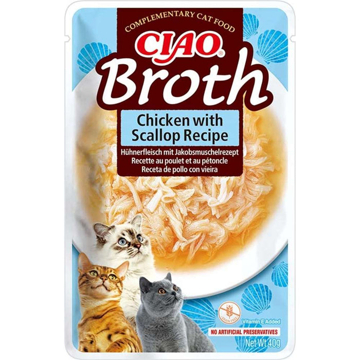 Inaba Cat Ciao Broth Chicken 12x40g