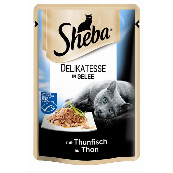 Sheba Portionsbeutel Delicato in Gelee 24x85g.