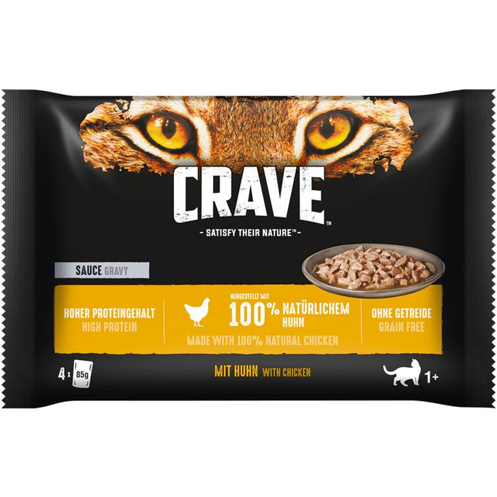 Crave Cat Frischebeutel 4 x 85 g Multipack