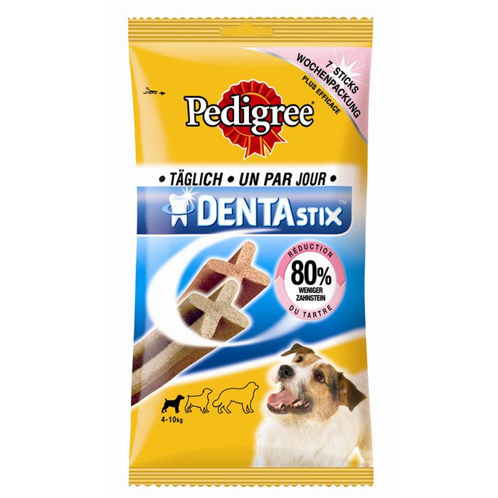 Pedigree Denta Stix in 2 Sorten fuer jun. + kl. Hunde.