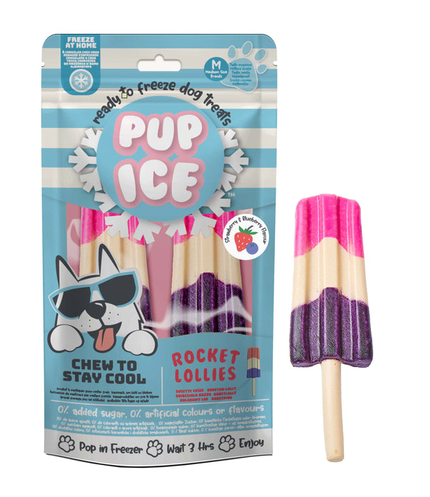 Pup Ice Dog Snack Rocket Lollies "M" 1 x2 Stück