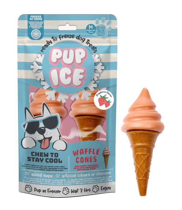 Pup Ice Dog Snack Waffle Cones "M" 1 x2 Stück