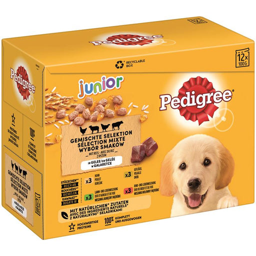 Pedigree PB Junior in Gelee im Multipack 12x100g.