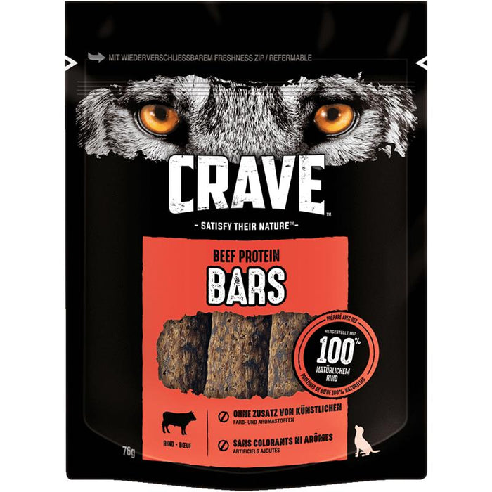 Crave Dog Snack Protein Bars 7x76g.