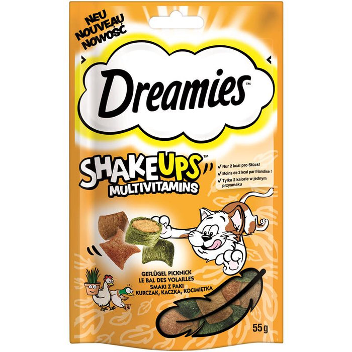 Dreamies Cat Snack ShakeUps Multivitamin 6x55g.