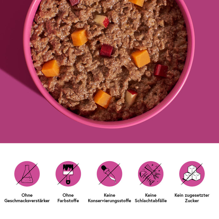 Pferd mit Süßkartoffeln