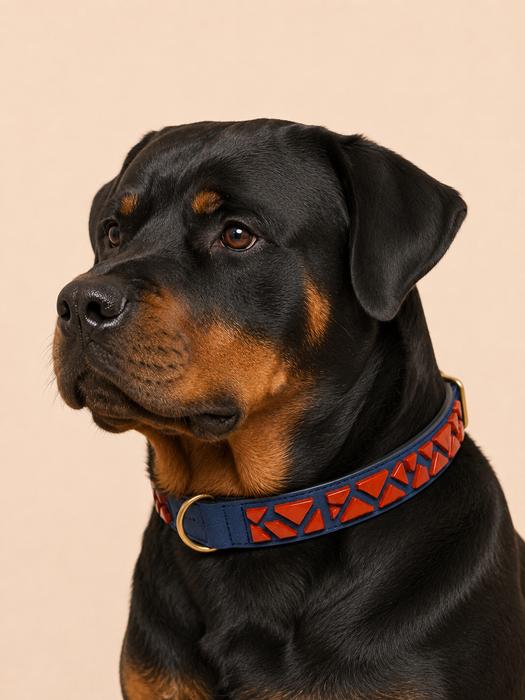 PURE no.04 - Hundehalsband mit Mosaik