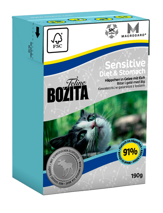 Bozita Cat Tetra Recard Diet & Stomach - Sensitve 16x190g