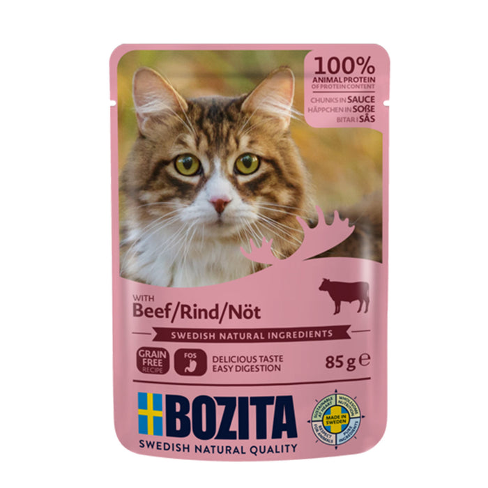Bozita Katze Pouch Häppchen in Soße 12x85g