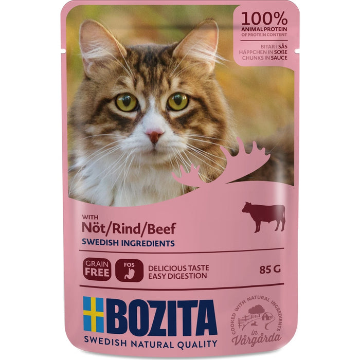 Bozita Katze Pouch Häppchen in Soße 12x85g