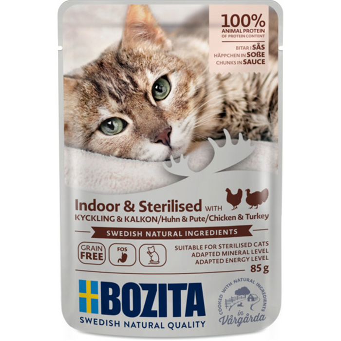 Bozita Cat HiG Indoor+Sterilzed 12x85g