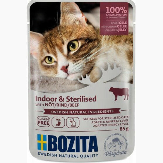Bozita Cat HiG Indoor+Sterilzed 12x85g.