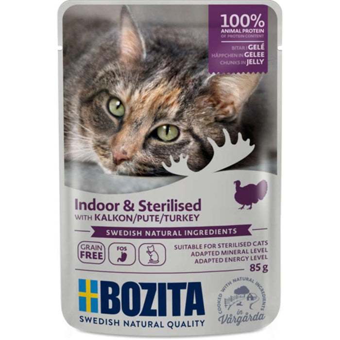 Bozita Cat - Indoor & Sterilised Häppchen in Gelee 12x85g