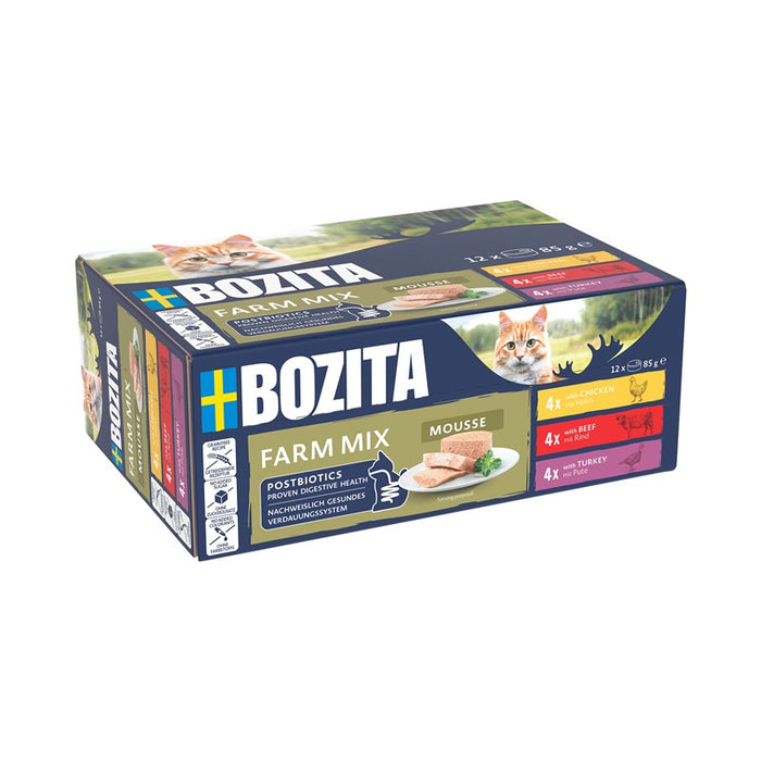Bozita Cat Dose Mousse Mixed Farm